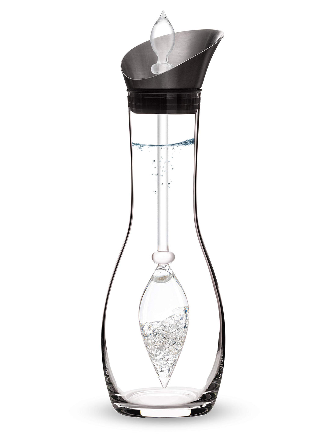 VitaJuwel Diamonds Edelsteinwasserset für Zuhause (Karaffe Era & Phiole) mit echten Diamantsplittern