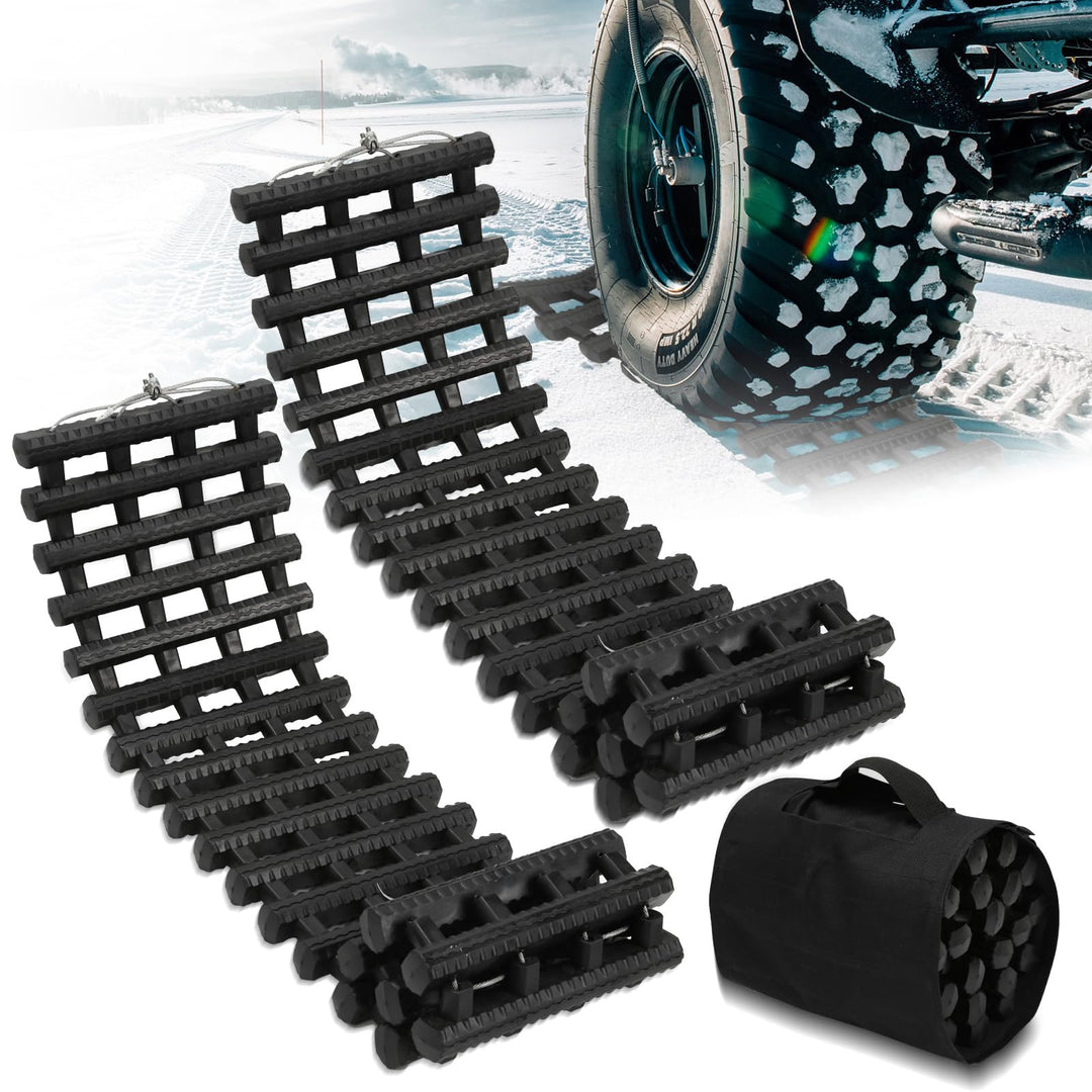 Anfahrhilfe Auto 2er-Set, Traktionshilfe Sandbleche Offroad 100x21cm 100 x 21 x 2.5 CM, 100 x 21 x 2