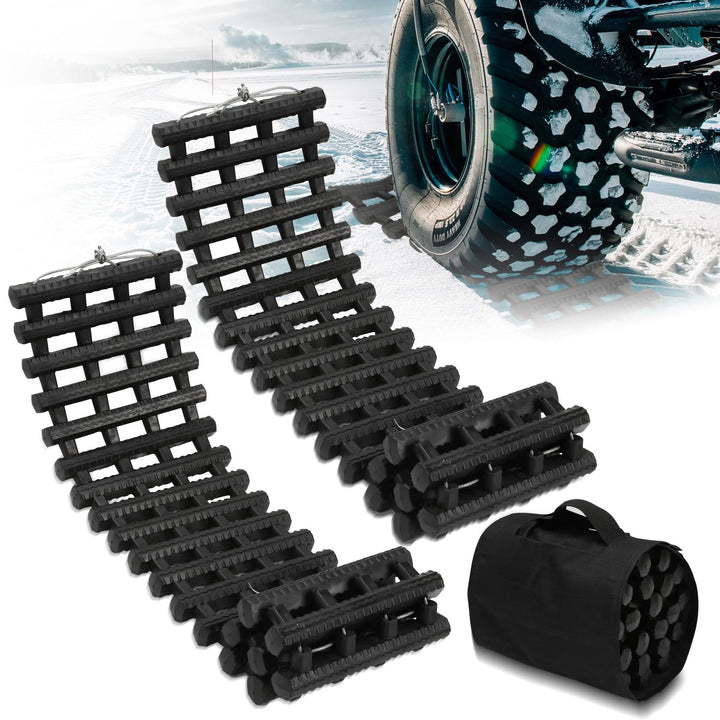 Anfahrhilfe Auto 2er-Set, Traktionshilfe Sandbleche Offroad 100x21cm 100 x 21 x 2.5 CM, 100 x 21 x 2