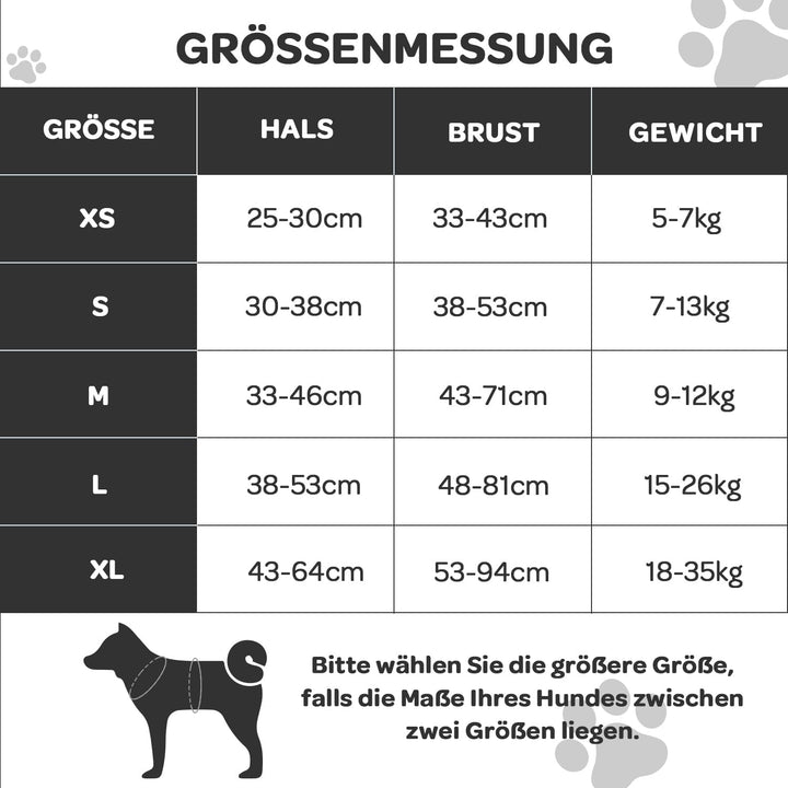 Furryfection Zugfreies Hundegeschirr Reflektierend Plaid Schwarz Grösse S | Strapazierfähiges Oxford