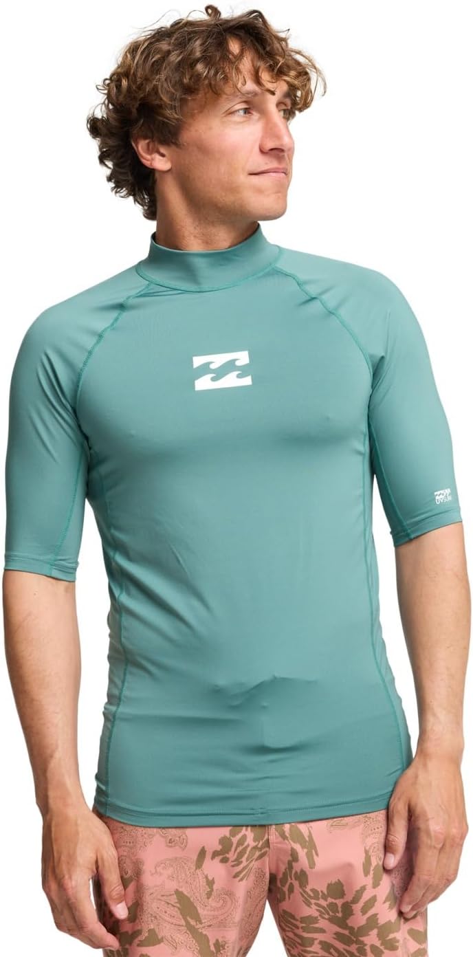 BILLABONG Herren Waves All Day Ss Rash-Guard-Shirt (1er Pack) M Sea Green, M Sea Green