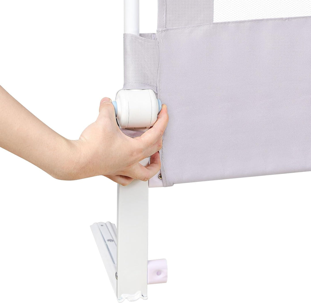 Baby Bettgitter，Vertikaler Hebebettzaun，Kinderbettschutzgitter ，Bettschutzgitter Rausfallschutz，Bett