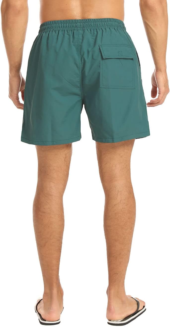 JustSun Badehose Herren Schnelltrocknend Boardshorts mit Mesh-Futter und Verstellbarem Tunnelzug 3XL
