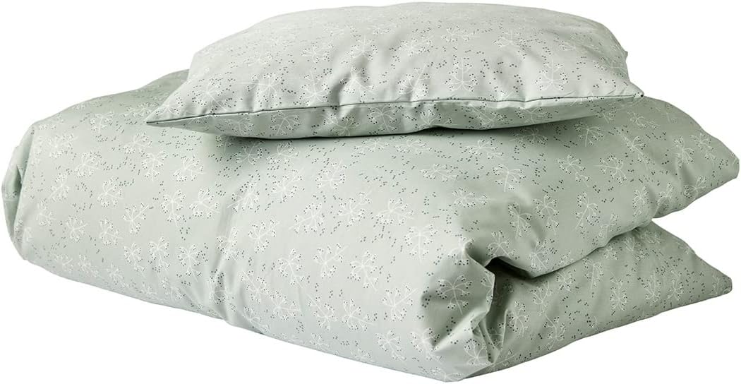 Leander Meadow Bettwäsche Juniorgrösse Masse 100 x 140 / Kissengrösse 40x45 cm - Farbe sage Green gr