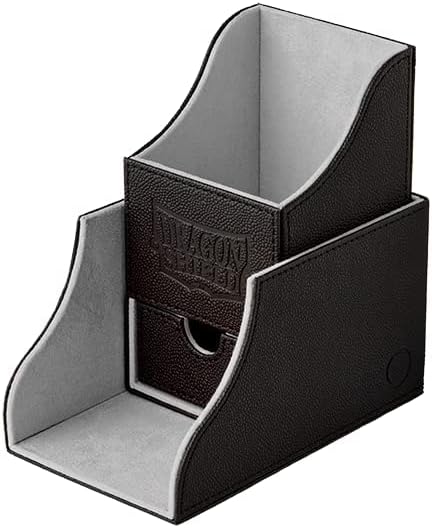 Arcane Tinman Dragon Shield: Nest Plus Deck Box - Black and Light Grey, Large
