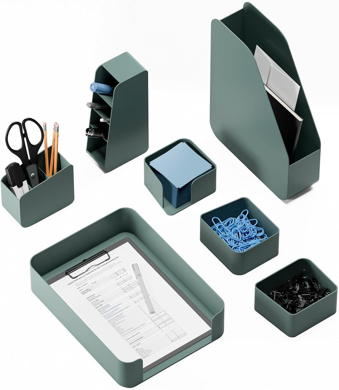Schreibtisch Organizer mit RED DOT Design Award - Premium Stiftehalter aus recyceltem Material - Bür