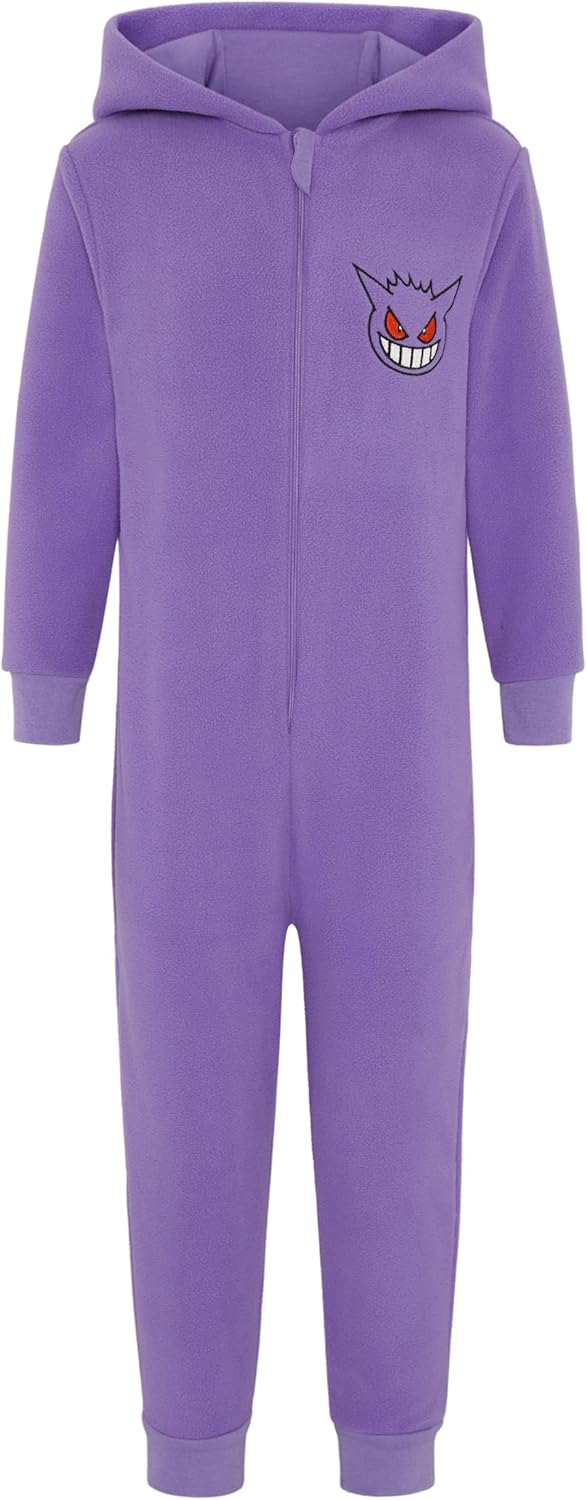 Pokemon-Einteiler mit Kapuze für Jungen oder Mädchen, Evoli, Gengar, Glumanda, Pikachu, Relaxo, Schi