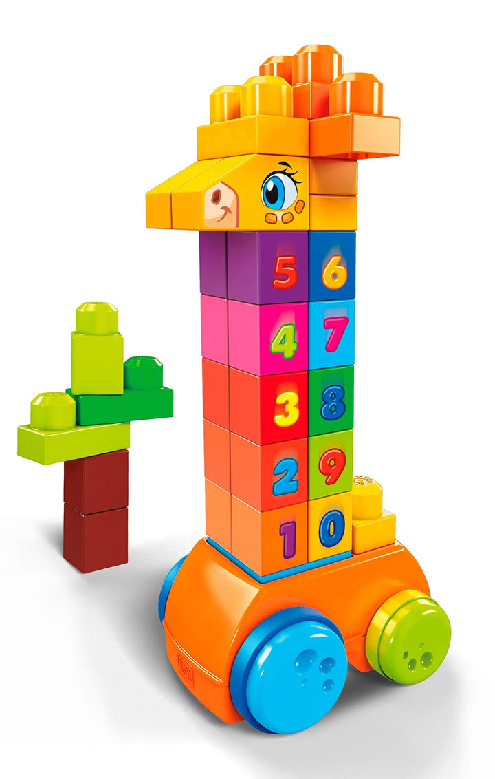 MEGA Bloks GFG19 - Bloks 123 Counting Item (30 Teile), Babyspielzeug ab 12 Monaten, Mehrfarbig
