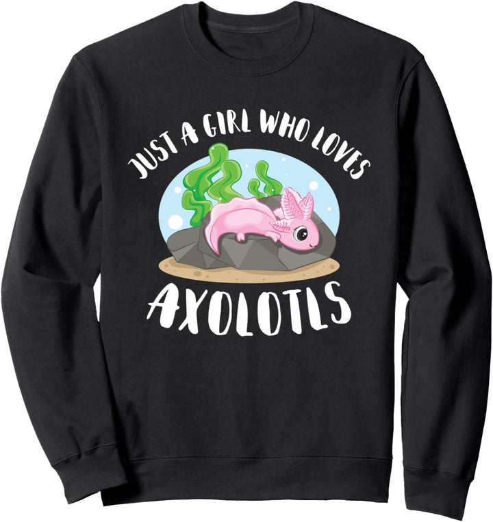 Netter Axolotl Nur ein Mädchen, das Axolotls liebt Sweatshirt