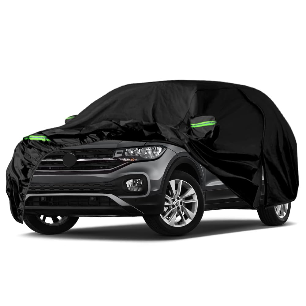 Autoabdeckung Wasserdicht Kompatibel mit VW T-Cross 2018-2024, Atmungsaktiv Vollgarage Autoplane für