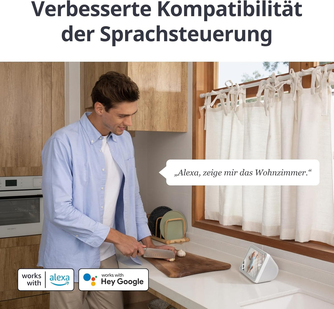 SwitchBot Sicherheitskamera für Zuhause 5MP - Pan/Tilt Kam 3K Super HD, 2.4Ghz WLAN für Baby-Monitor