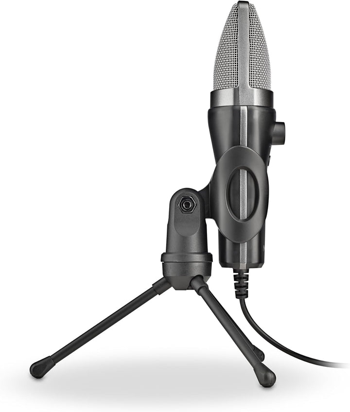 NGS MS120 USB - Mikrofon mit Nierencharakteristik für Streaming, Podcast und Gaming, latenzfreie Übe