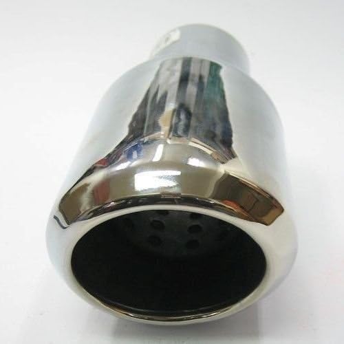 Auspuffblende Endrohr Auspuff Universell Schalldampf Blende Edelstahl Rund bis 57mm Chrom AutoHobby
