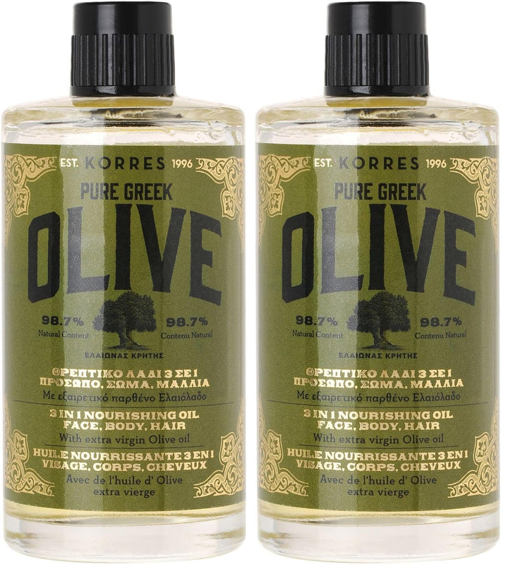 KORRES Olive Nährendes 3in1 Öl für intensive Feuchtigkeit, dermatologisch getestet, vegan, 100 ml Du