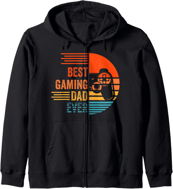 Best Gaming Dad Ever Zocker Vater Vatertag Pc Nerd Lustig Kapuzenjacke