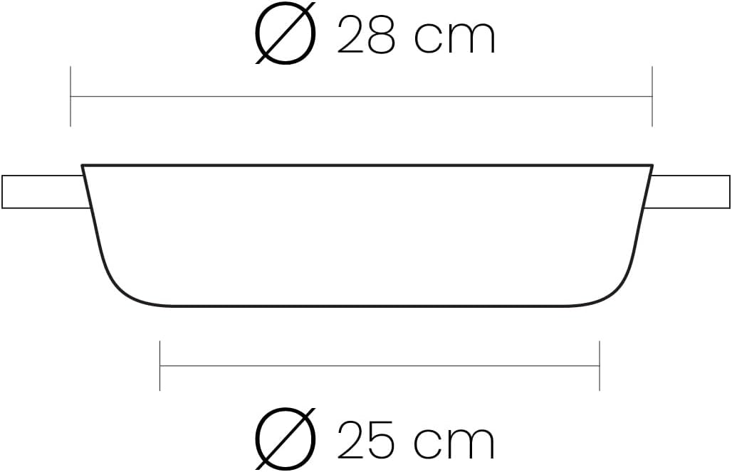 IBILI - Schmortopf Evolution aus geschmiedetem Aluminium, Deckel aus Glas und Griffe aus Silikon, 28