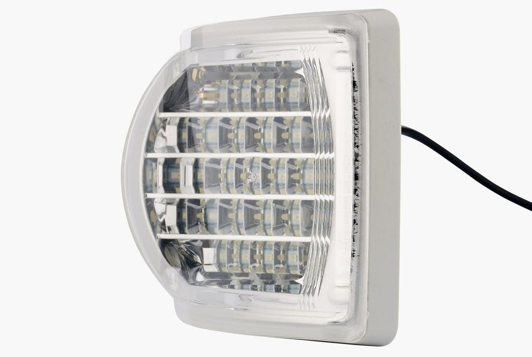HELLA - Blinkleuchte - LED - 24V - Einbau/Schraubanschluss - Lichtscheibenfarbe: glasklar - Kabel: 5