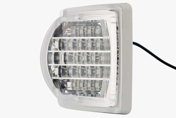 HELLA - Blinkleuchte - LED - 24V - Einbau/Schraubanschluss - Lichtscheibenfarbe: glasklar - Kabel: 5