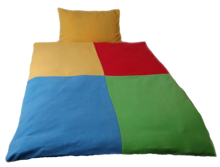 Mikrofaser-Fleece Baby Bettwäsche-Set QUADRAT, 3-Tlg. 100x135 cm