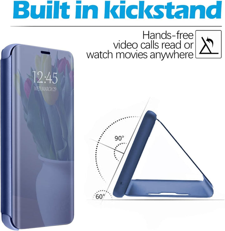 für Samsung S26 Ultra Hülle Clear View Spiegel Handyhülle für Samsung Galaxy S26 Ultra Flip Case Han