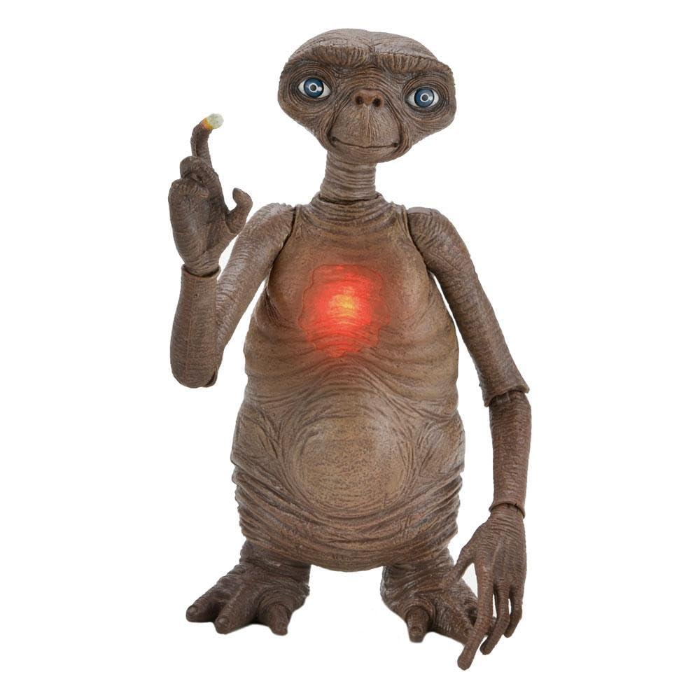 NECA E.T.- Der Ausserirdische LED Actionfigur 40th Anniversary Multicolor, aus Kunststoff, batterieb
