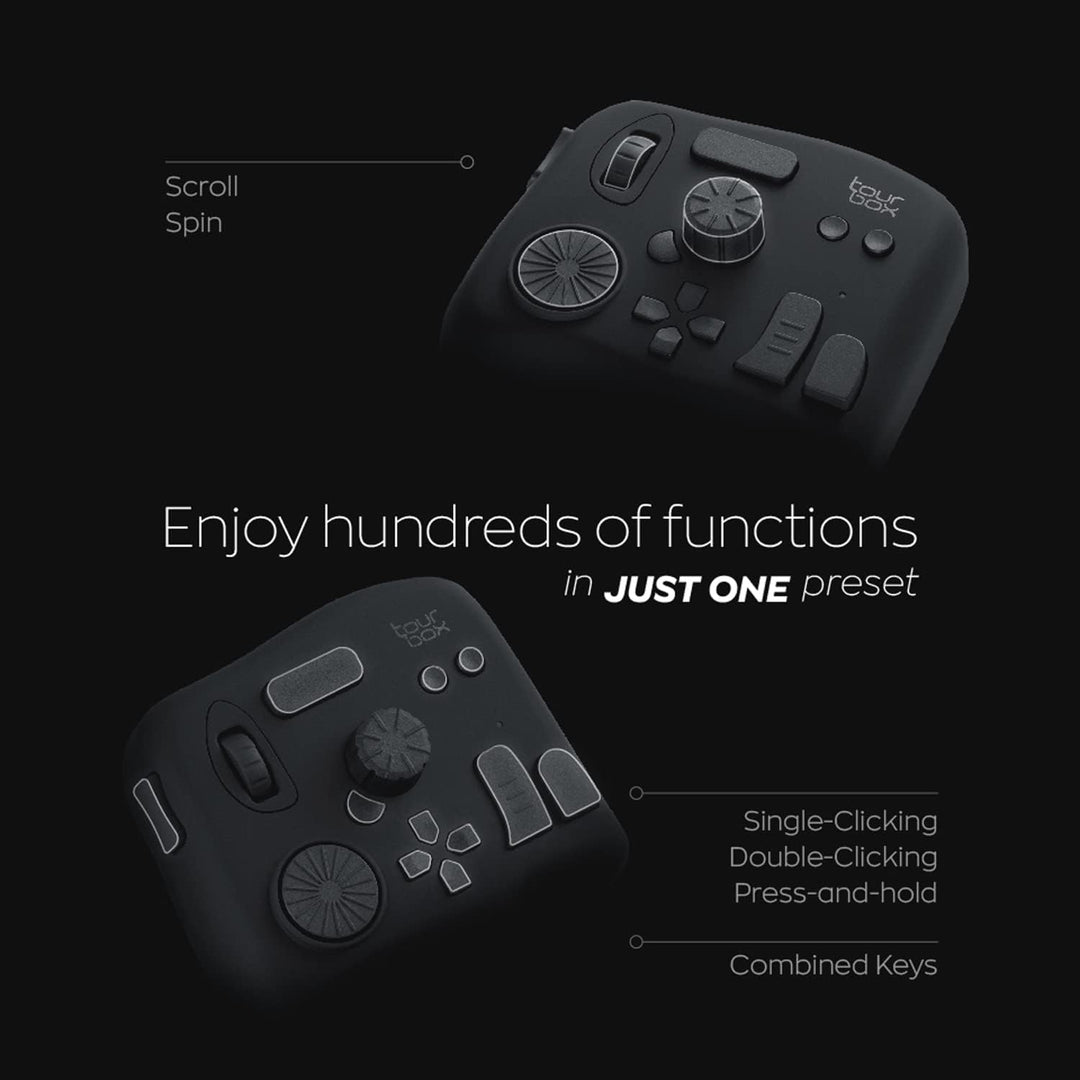 TourBox NEO, Editing Controller für Foto- & Videobearbeitung, Ilustration, Videoschnitt Tastatur, Ma