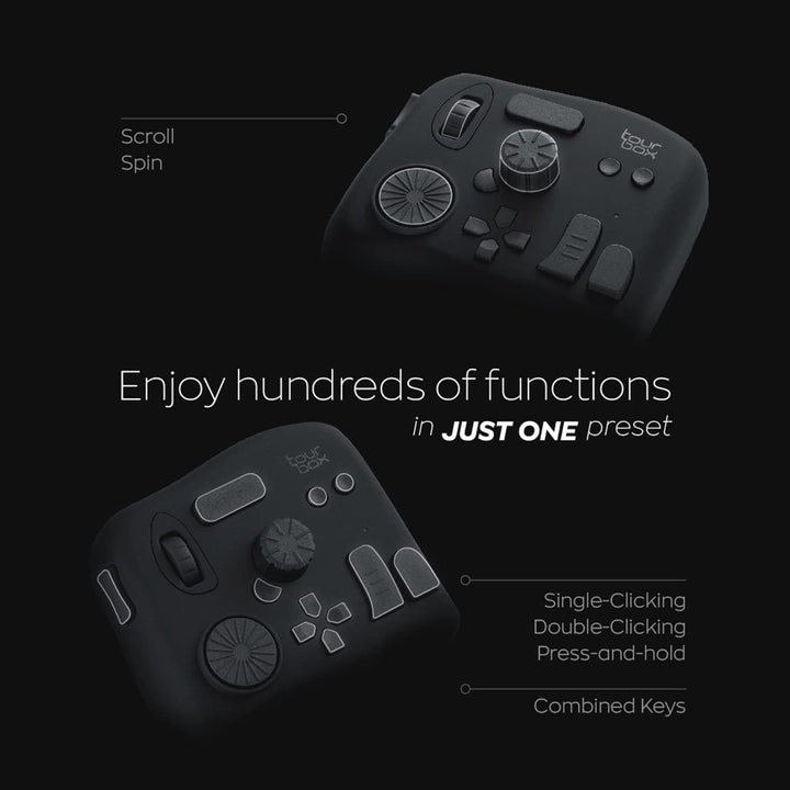TourBox NEO, Editing Controller für Foto- & Videobearbeitung, Ilustration, Videoschnitt Tastatur, Ma