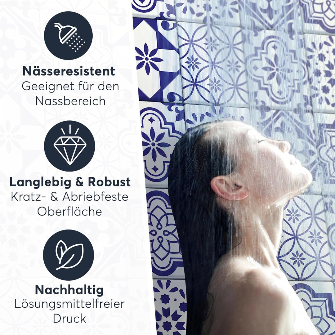 CREATISTO Mosaik-Fliesen Fliesensticker Fliesenfolie - Selbstklebende Fliesen Folie I Stickerfliesen