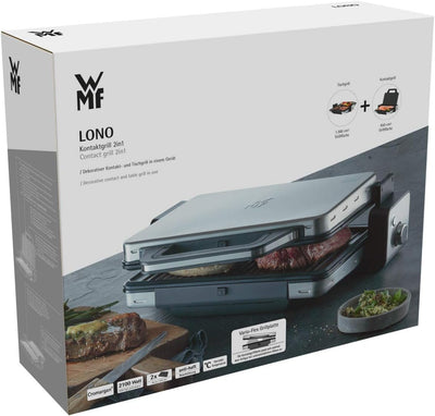 WMF WMF LONO Kontaktgrill 2 in1 Edelstahl rostfrei