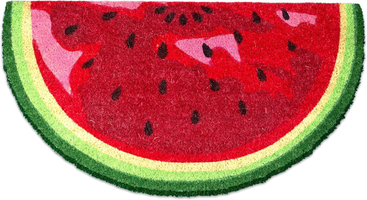 Fussmatte Kokos halbrund - Wassermelone - 40x70 cm - Fussmatte Aussen und Innen - Fussmatten Haustür