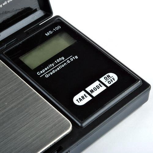 G&G MS Feinwaage Taschenwaage Digitalwaage Münzwaage Goldwaage Scale (100g/0.01+Kalibriergewicht, Sc