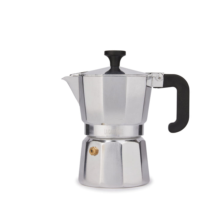 La Cafetière Venice Espressokocher, Aluminium Silberfarben Three Cup, Silberfarben Three Cup