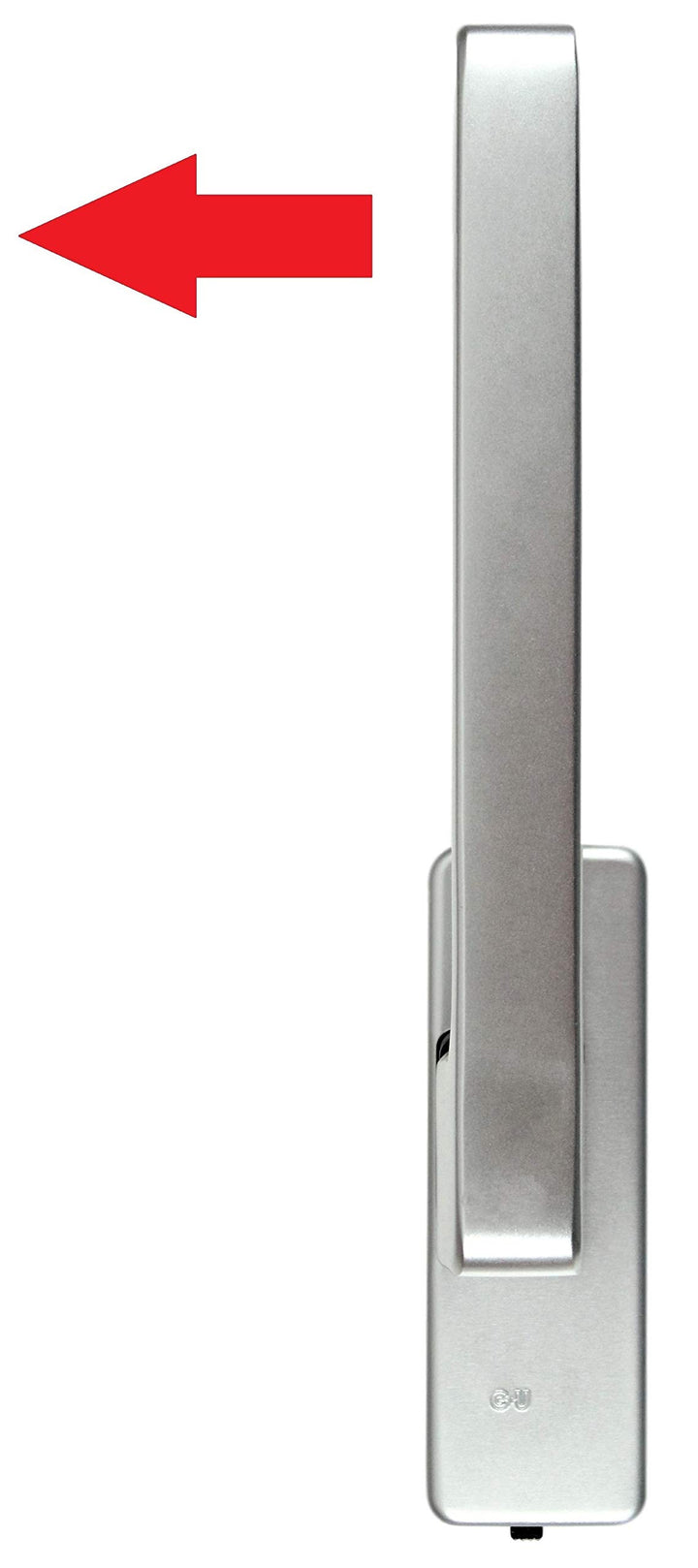 SN-TEC GU Schiebetür PSK Drehgriff DIRIGENT 966/976, 34225 oder auch 30152, DIN Rechts silber EV1 mi