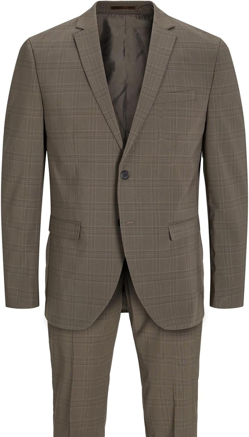 JACK & JONES Herren Jprfranco Check Suit Sn Anzug 46 Falcon/Checks:super Slim Fit, 46 Falcon/Checks: