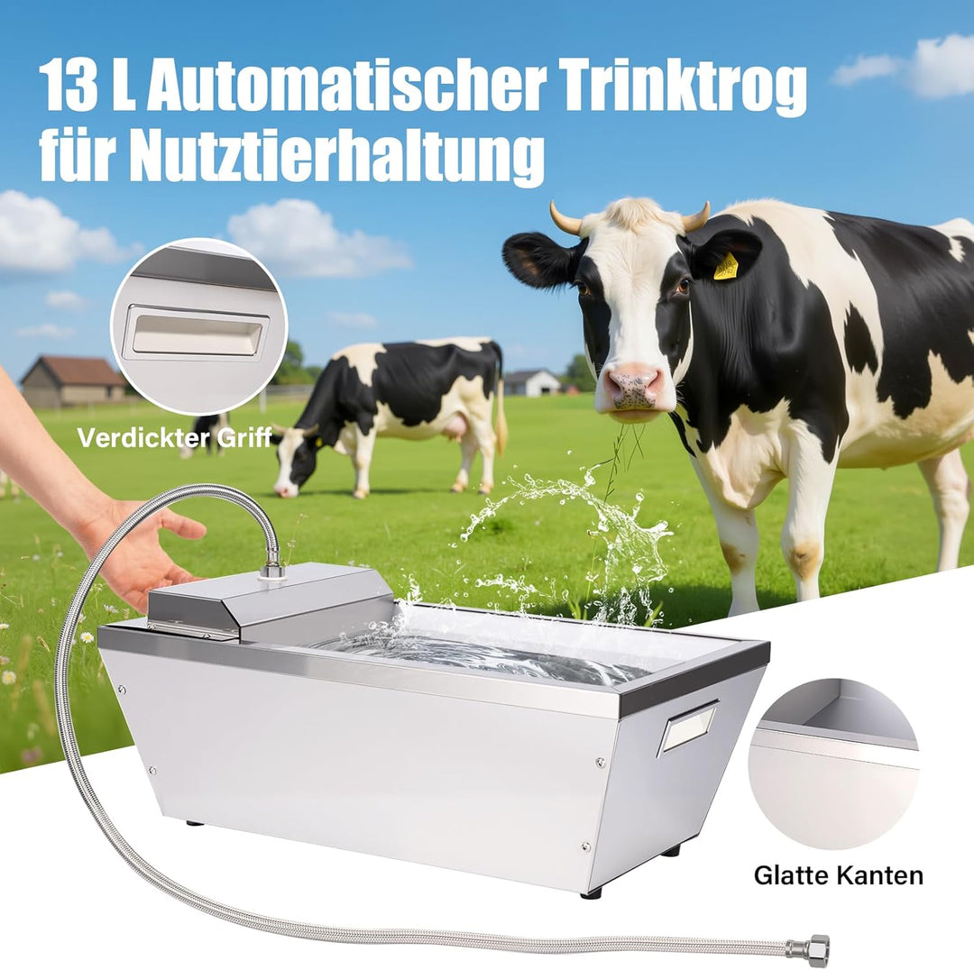 Automatische Tierwassertruge,13 Liter Automatische Pferdewassertruge Mit Float Ball,GrossKapazitäTsa