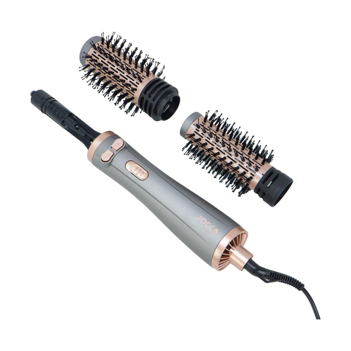 JOCCA – 3-in-1-Haartrocknerbürste | Trockner, Lockenwickler und Volumengeber | 3 Temperaturen, 2 Ges