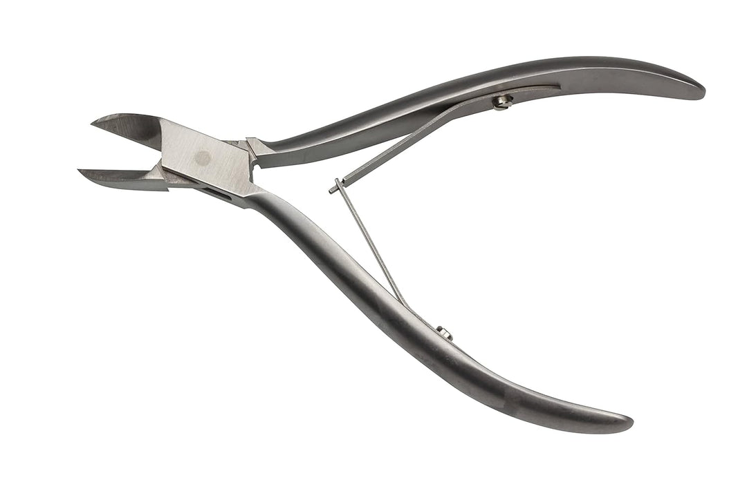 HK Manicure by Hans Kniebes - 13 cm gerade Eckenzange mit Doppelfeder - durchgestreckt - rostfreier