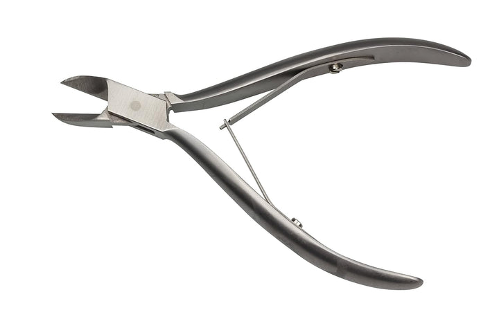 HK Manicure by Hans Kniebes - 13 cm gerade Eckenzange mit Doppelfeder - durchgestreckt - rostfreier