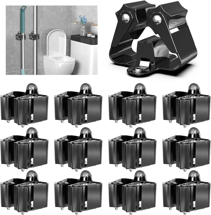 3-H 12 Stück Gerätehalter Set, Besenhalterung Wand Gartengerätehalter Besenhalter, Wandhalterung für