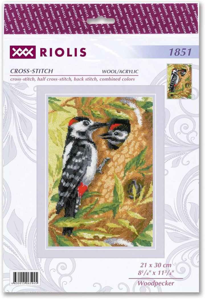 Riolis 1851 Kreuzstich-Set, Mehrfarbig, 21x30cm