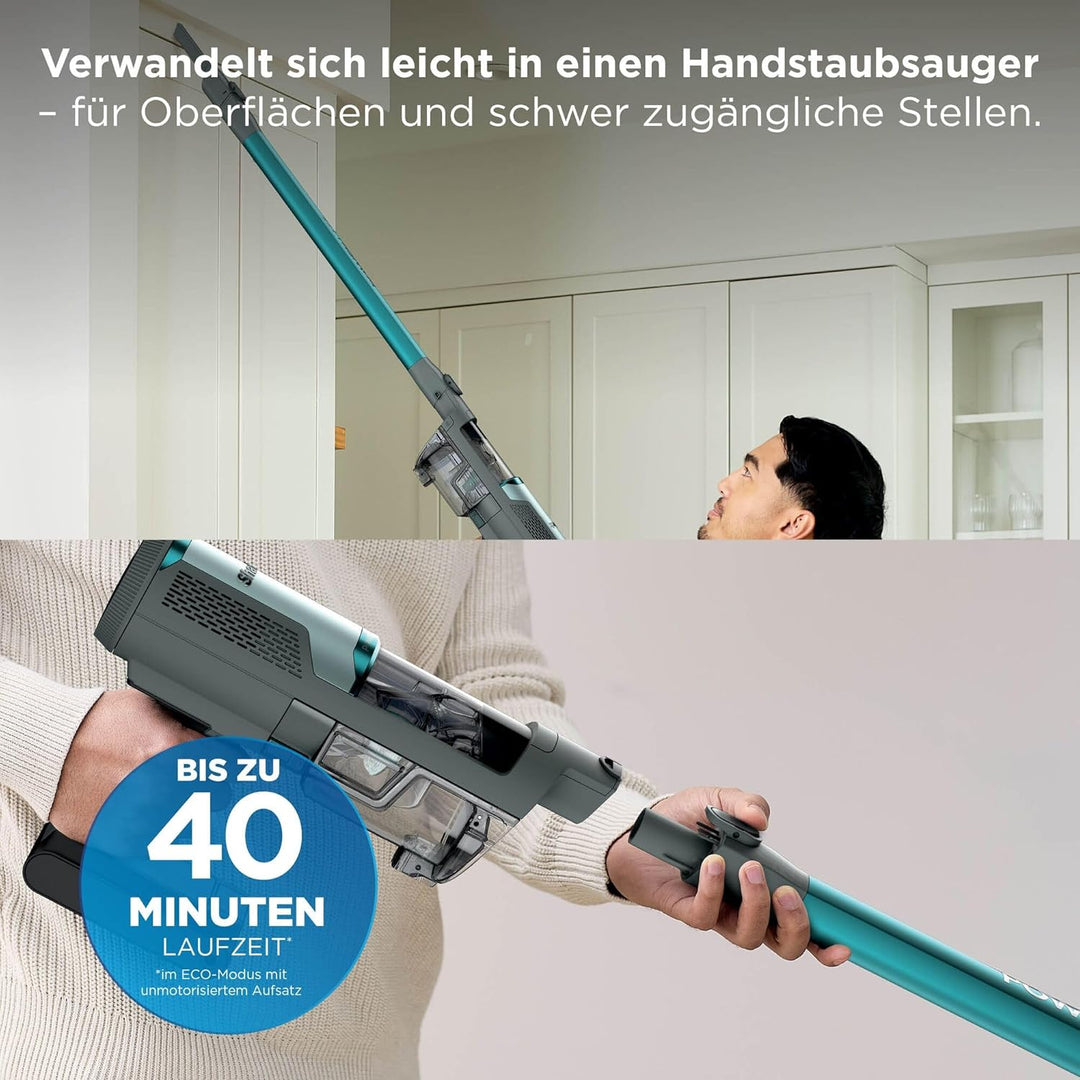 Shark PowerLite Akku-Staubsauger, einfache Reinigung auf verschiedenen Oberflächen, Aufbewahrungscli