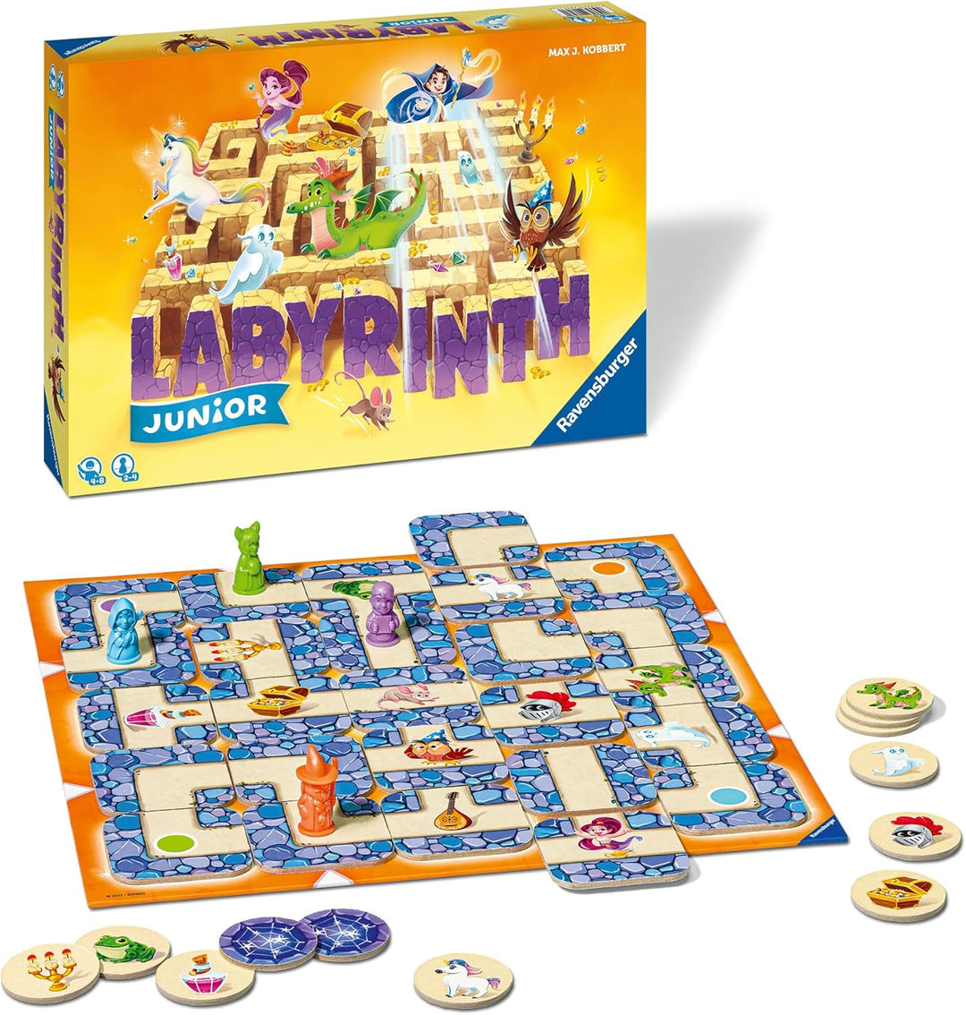 Ravensburger Kinderspiel 20847 - Junior Labyrinth - Familienklassiker für die Kleinen, Spiel für Kin