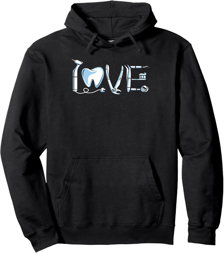Zahnarzt Liebe Mit Werkzeug Pullover Hoodie