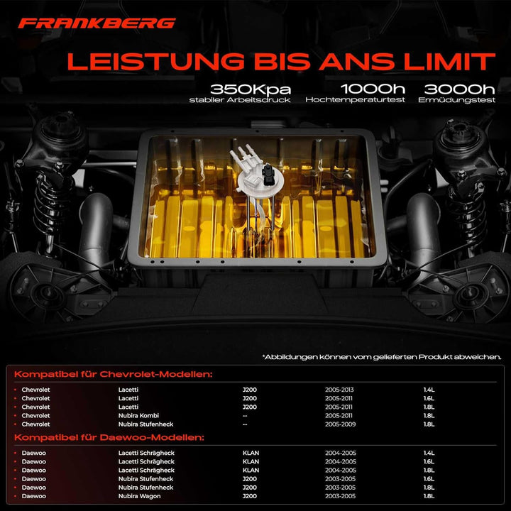 Kraftstoffpumpe Benzinpumpe für Lacetti J200 KLAN Nubira KLAN 1.4L 1.6L 1.8L Benzin 2004-2011 964183