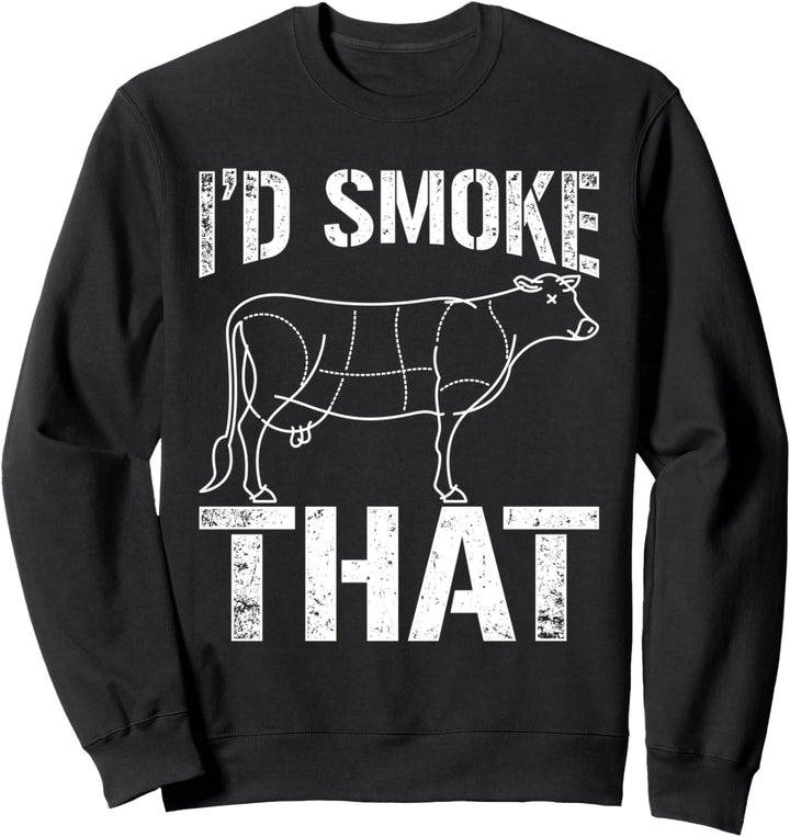 Rindfleisch Grillparty BBQ Grillmeister Lustiges Grillen Sweatshirt