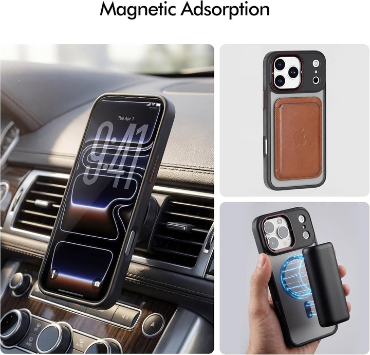 Magnetischer UV-Filter für iPhone 17 Pro mit Hülle | MagSafe Kompatibel | Schnellwechsel für CPL/ND/