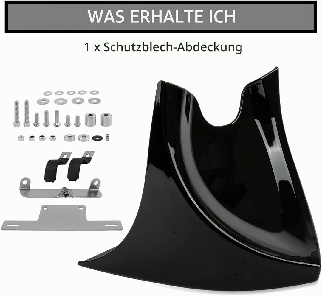 Kotflügel Vorne Spoiler für Harley Davidson Fatboy Softail Touring Glide Dyna 2004-2017, PSLER Boden