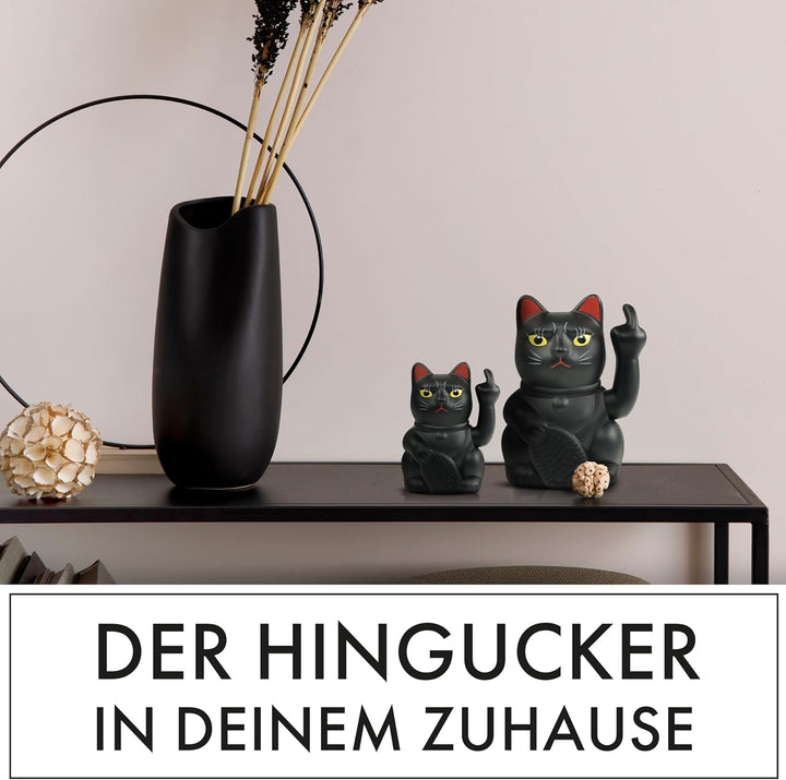 ANGRY CAT – Mini Winkekatze Lucky CAT SOLAR betrieben Lustige winkende Katze - japanische Winkkatze