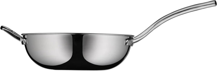 WMF Multiply Wokpfanne 28 cm, Wok Induktion unbeschichtet, Metalldeckel mit Wrasenabzug, Mehrschicht