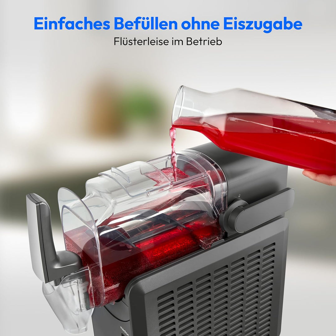 MEDION Slush Maschine (2,6 Liter Slush-Eis Kapazität, 1,9 Liter Fassungsvermögen, Slush Ice Maker fü